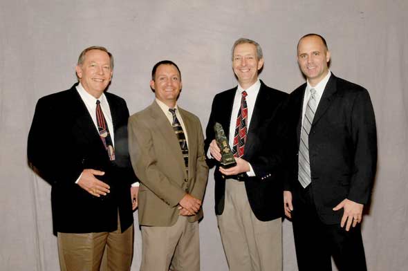 Joe Stegmayer and team from Cavco - Manufacturers of the Year at MHI Congress and Expo 2010, courtesy MHI, by Lisa Stewart Photography