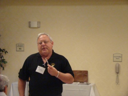 George Allen regales IMHA members with insider secrets to Mystery Shopping process.