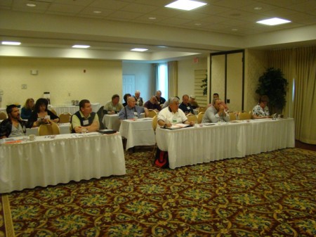 IMHA members listen to tips and information shared about political lobbying process.